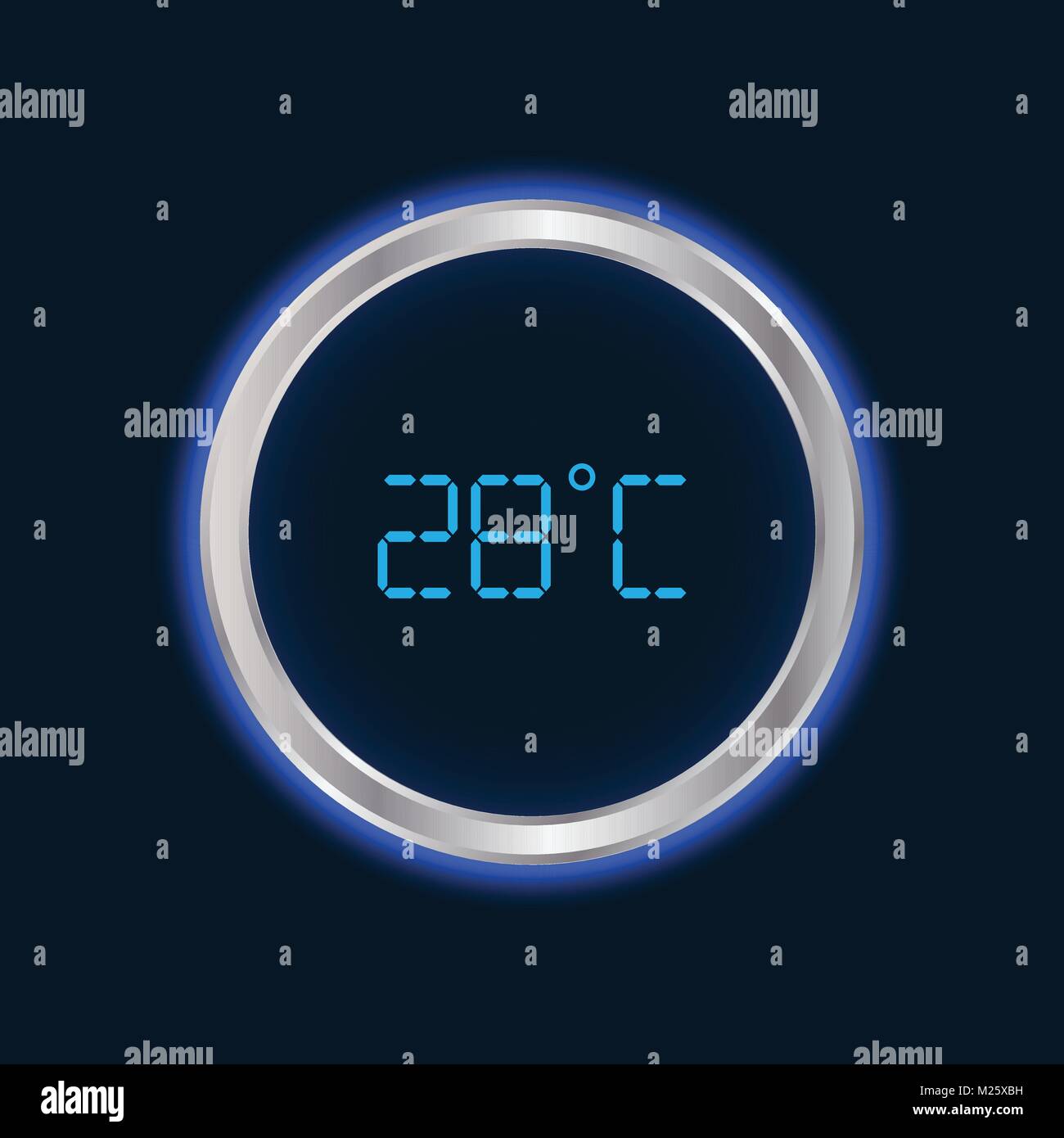 special modern wall digital thermometer Stock Vector Image & Art Alamy