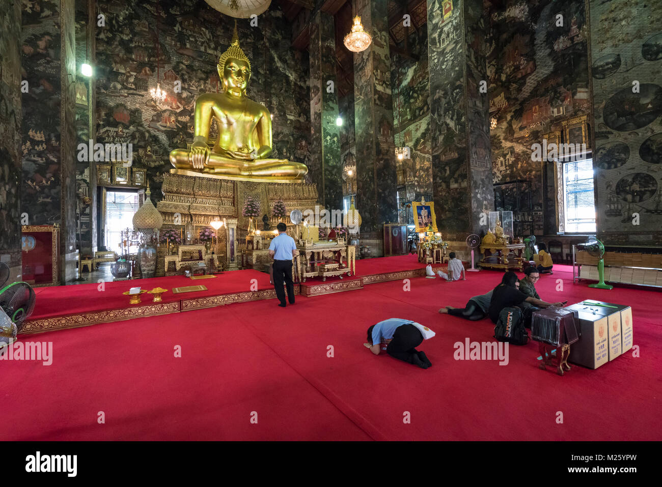 Wat Suthat temple - Bangkok Stock Photo
