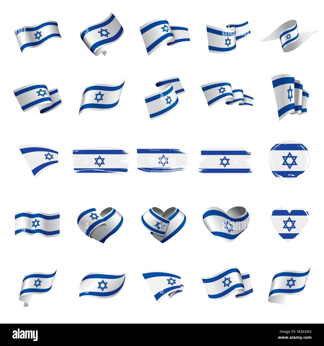 Israel flag, vector illustration Stock Vector Image & Art - Alamy