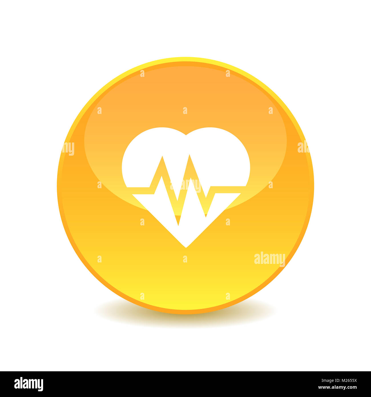 heart icon on white background , Vector Stock Photo - Alamy