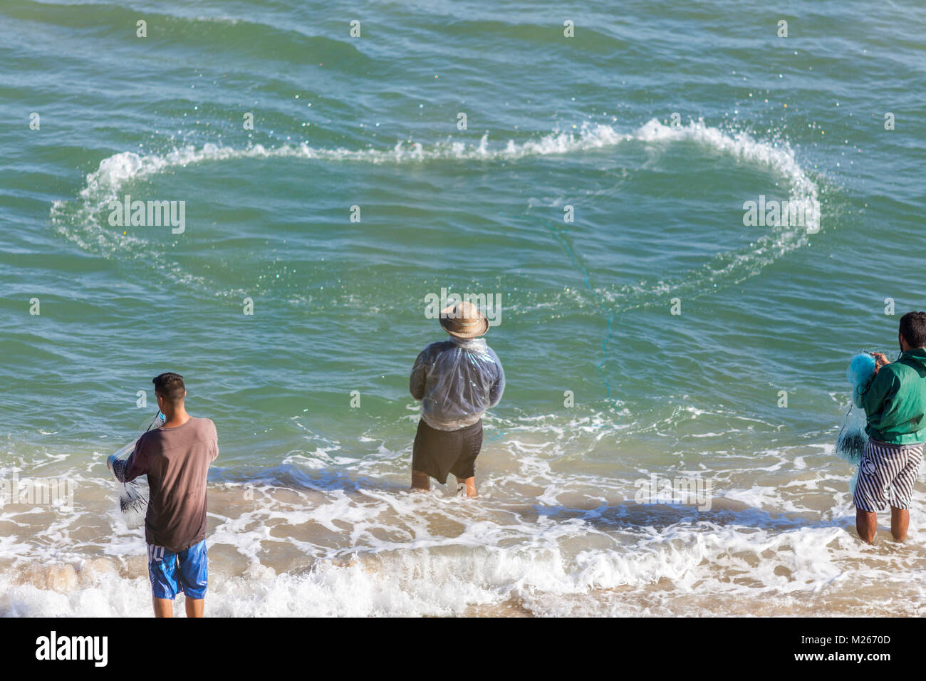The Fishermen in South Brazil Stock Photo