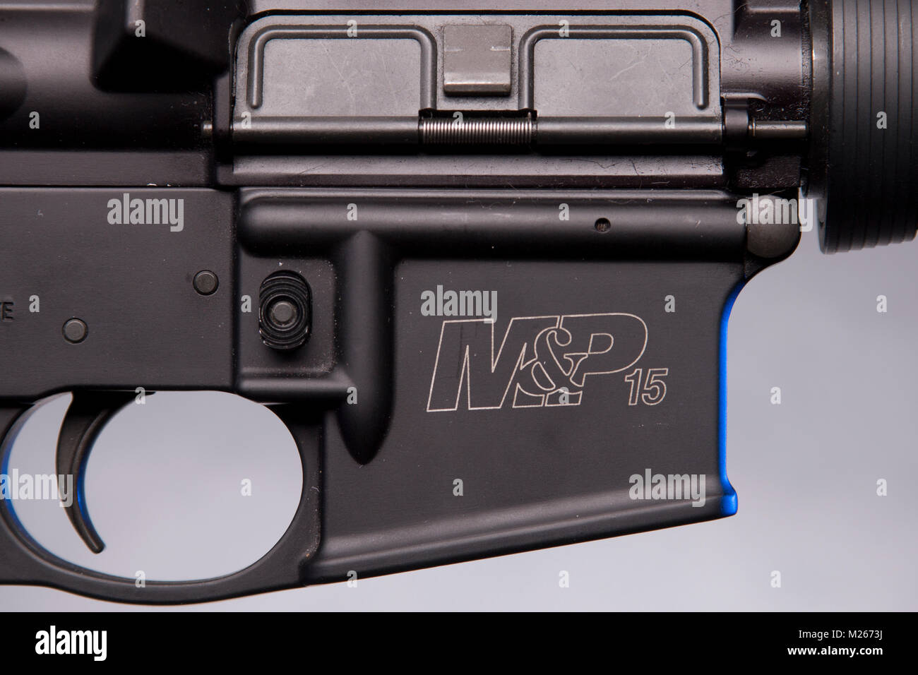 Smith and Wesson M&P15 Rifle Stock Photo