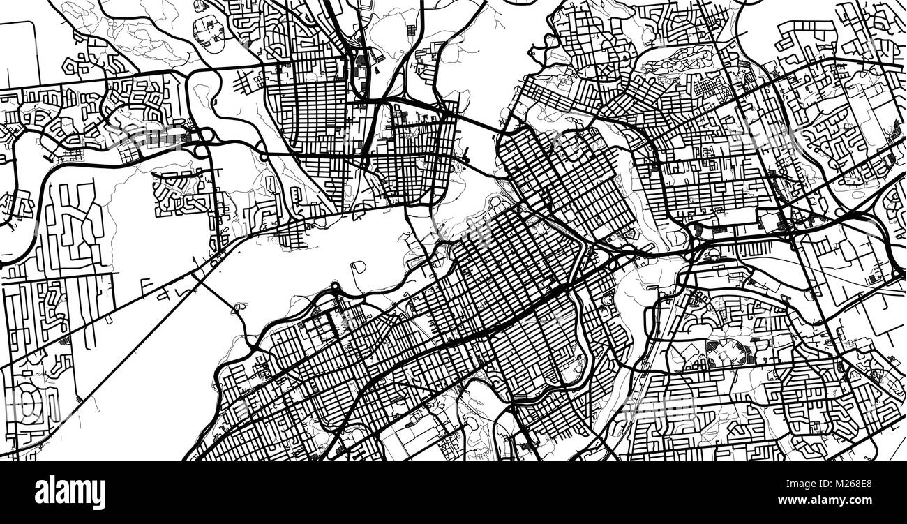 Vector map Ottawa