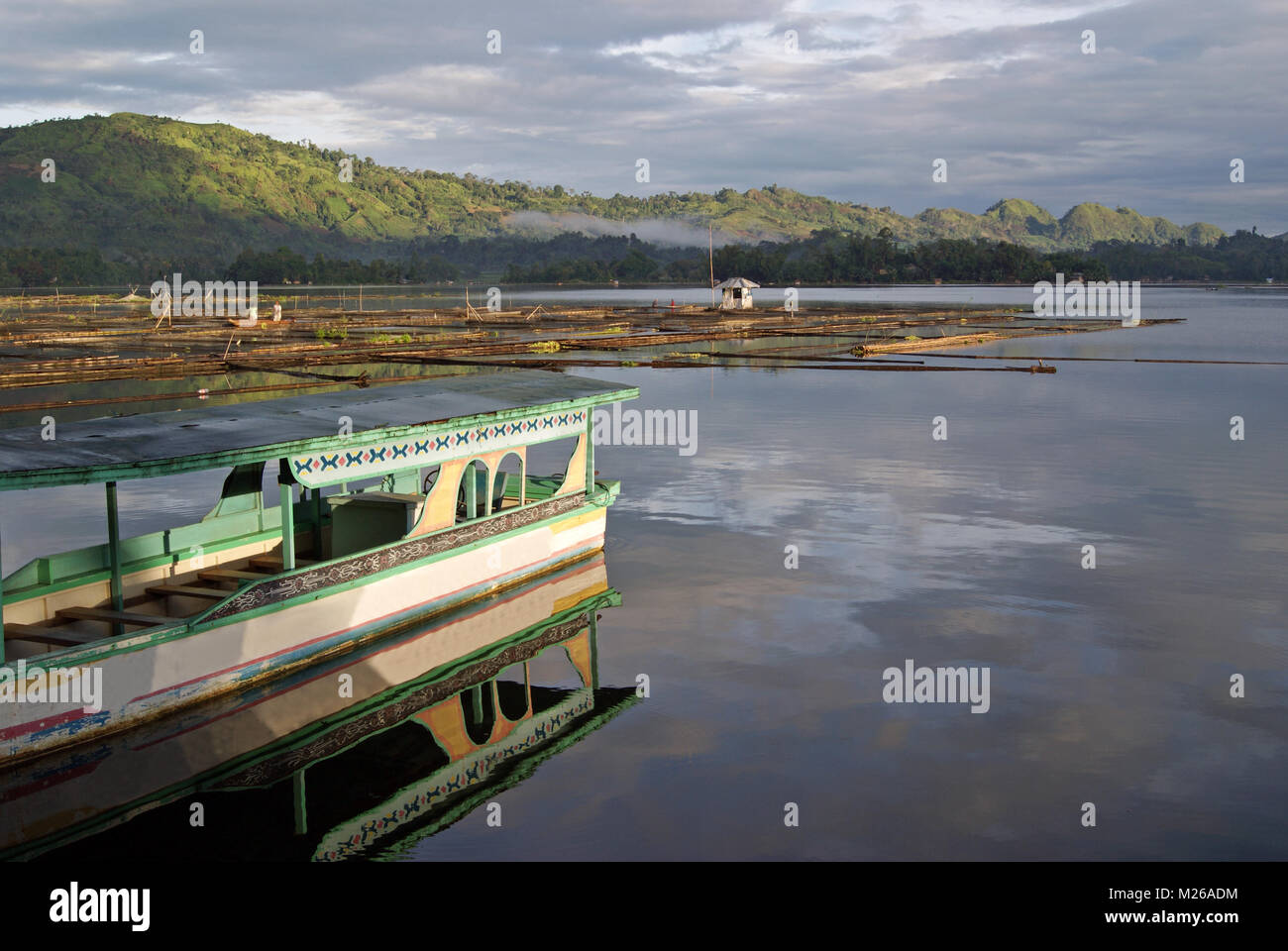 Morning Scene at Lake Sebu Stock Photo