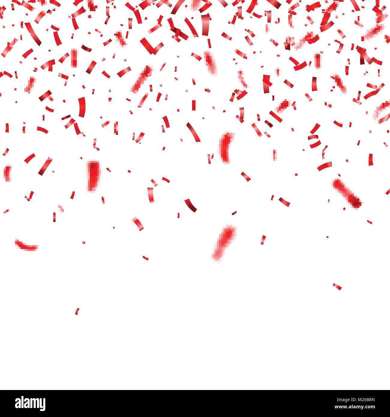Christmas, Valentine s day red confetti on transparent background ...