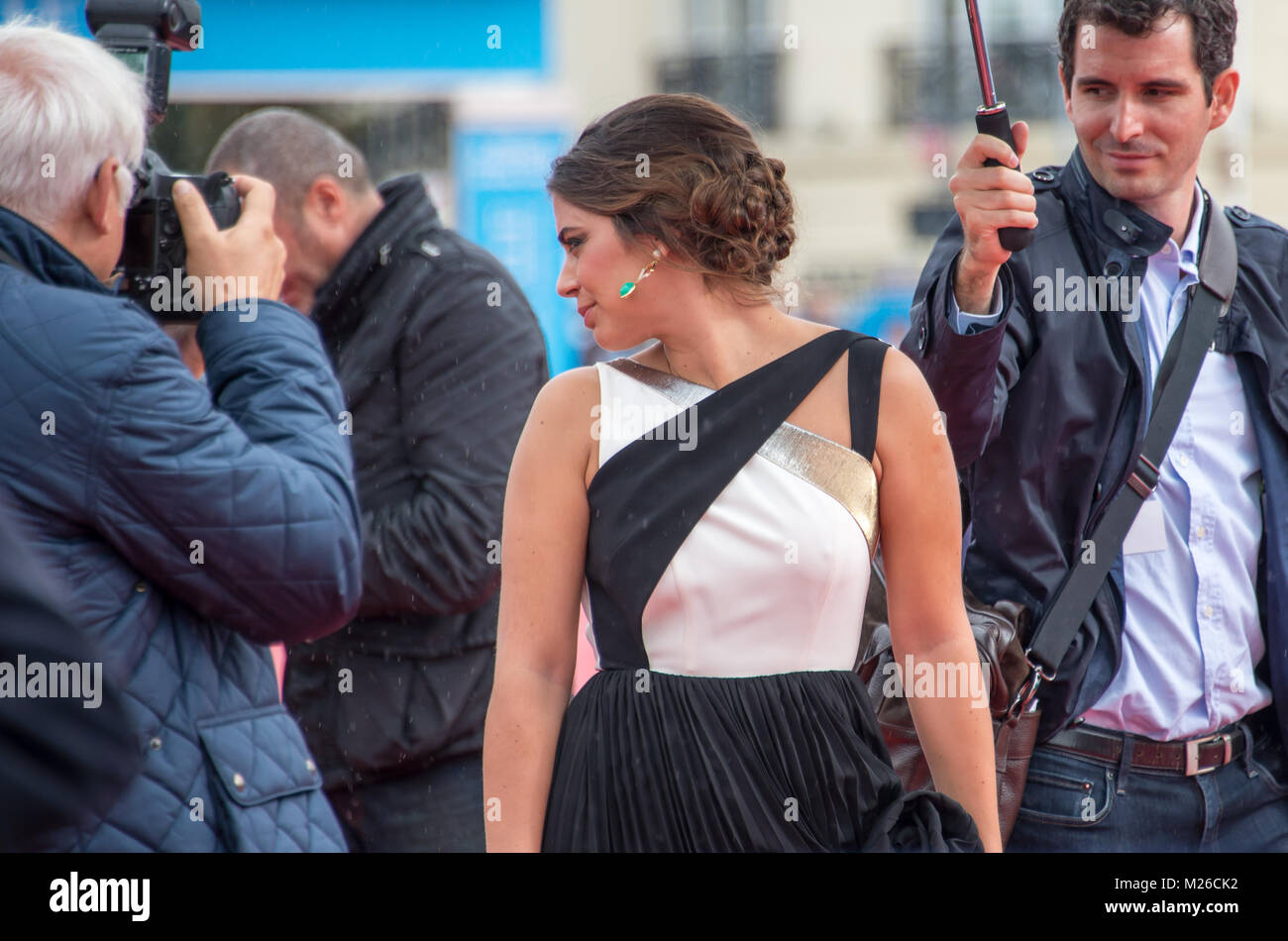 Actress Lorenza Izzo attends the Knock Knock Premiere during the 41st Deauville American Film Festival, on September5, 2015 in Deauville, France Stock Photo