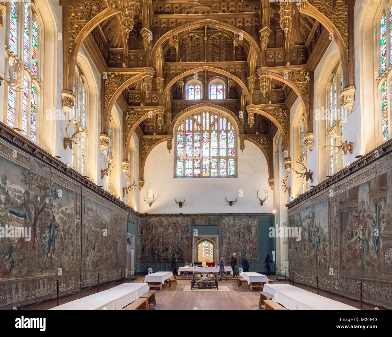 The Great Hall in King Henry VIII's Apartments, Hampton Court Palace, Richmond upon Thames, London, England, UK Stock Photo