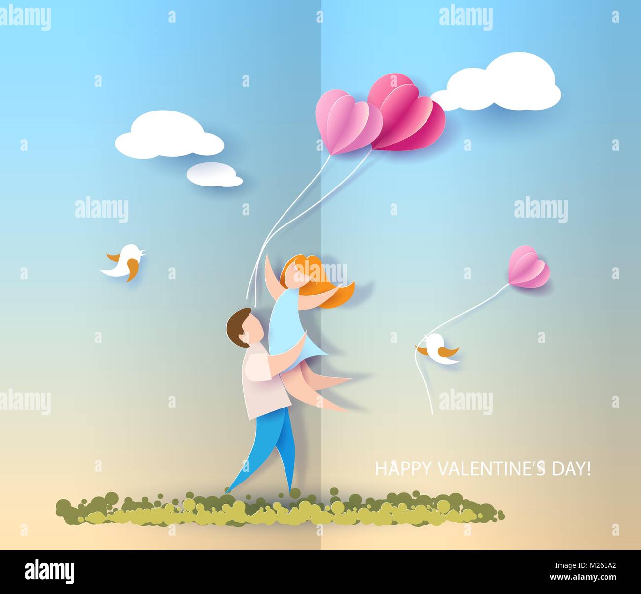 Valentines day card Stock Vector Image & Art - Alamy