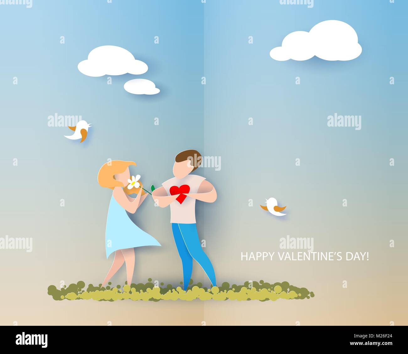 Valentines day card Stock Vector Image & Art - Alamy