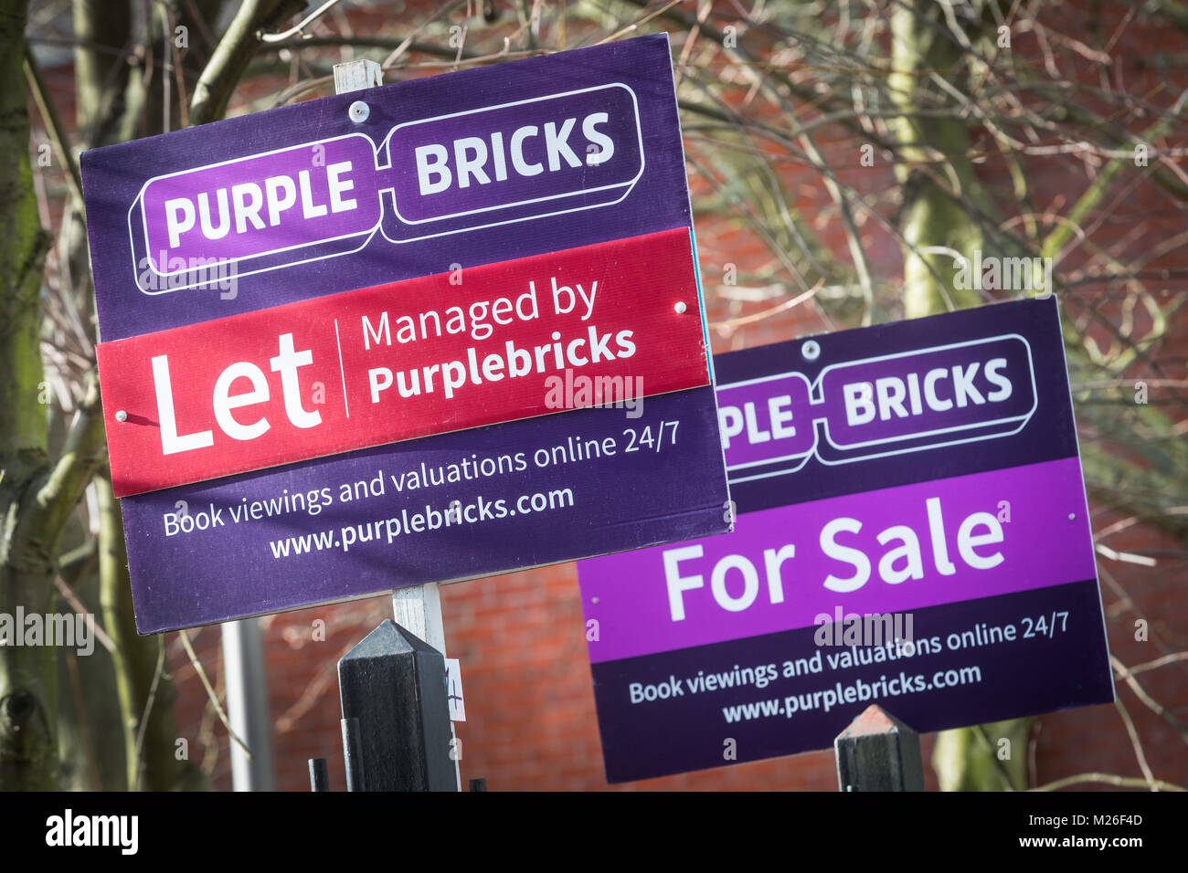 Purple bricks signs hires stock photography and images Alamy