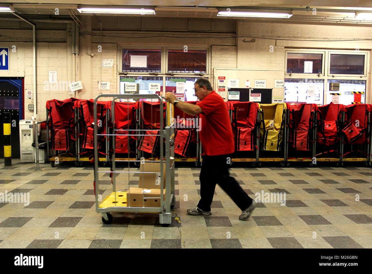 General views of a Road Royal Mail sorting office, UK. Stock Photo