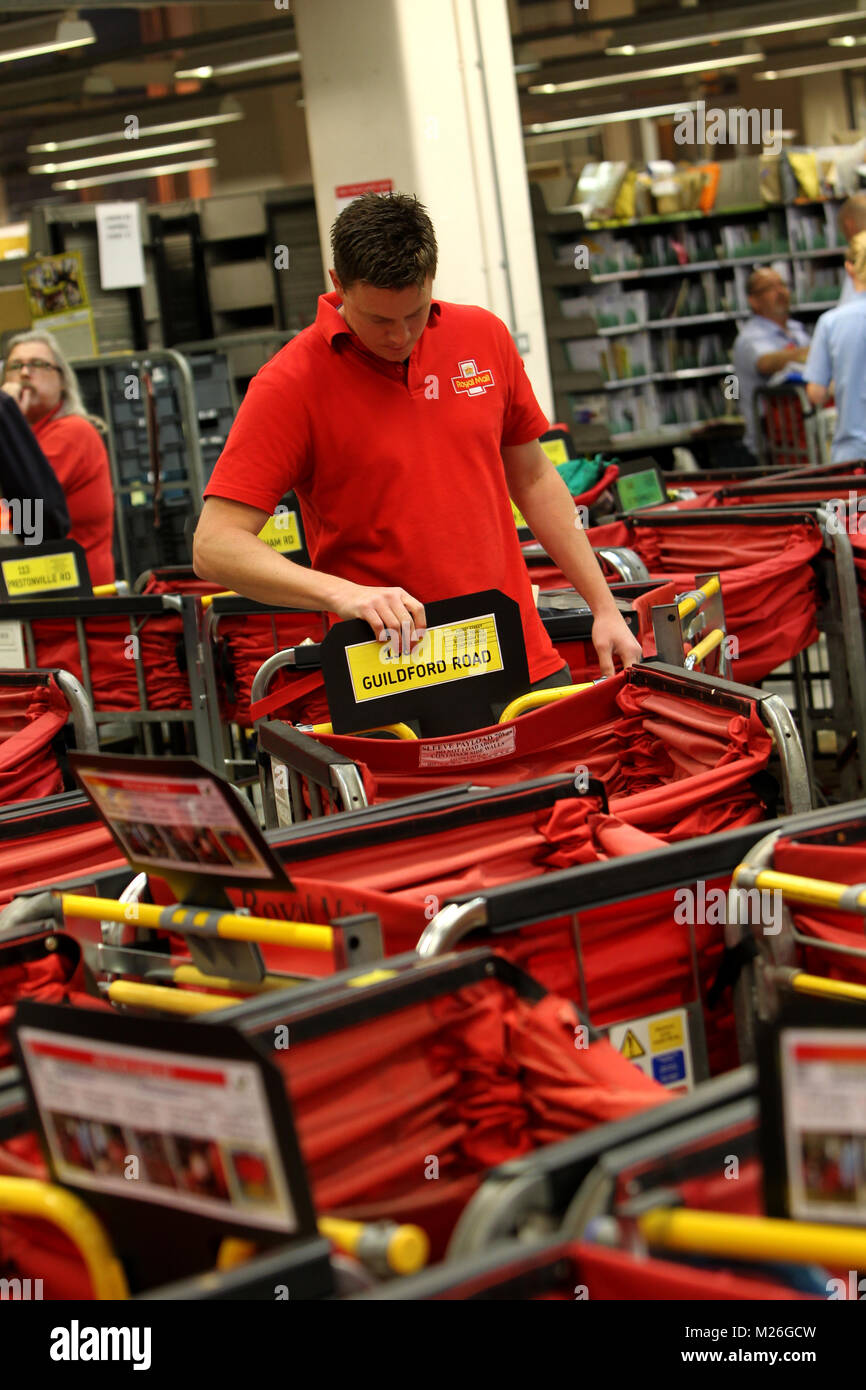 General views of a Road Royal Mail sorting office, UK Stock Photo Alamy