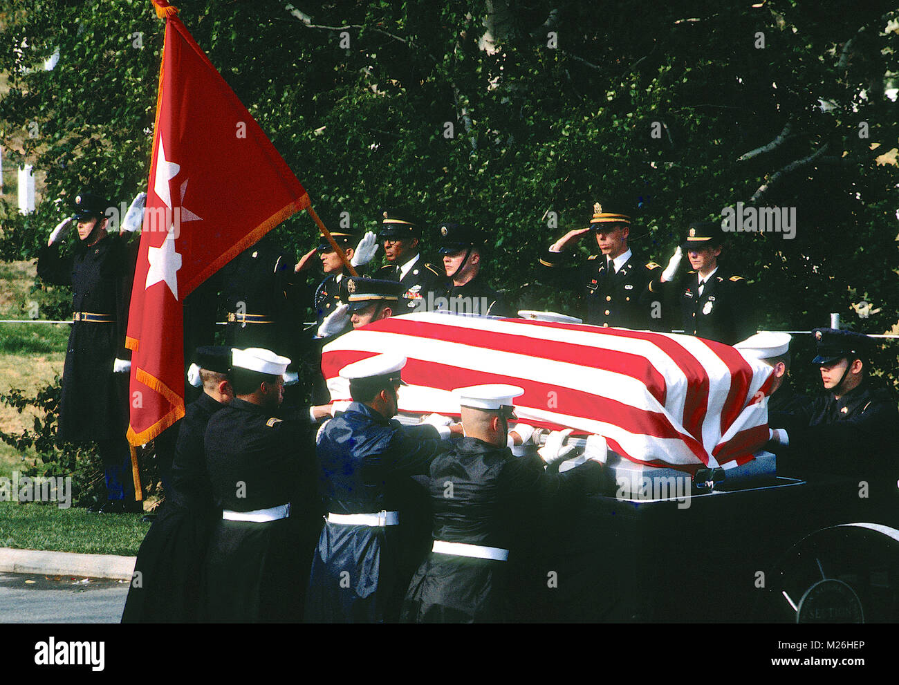 Arlington Virginia, USA, 14th April, 1981 Funeral serivces for General