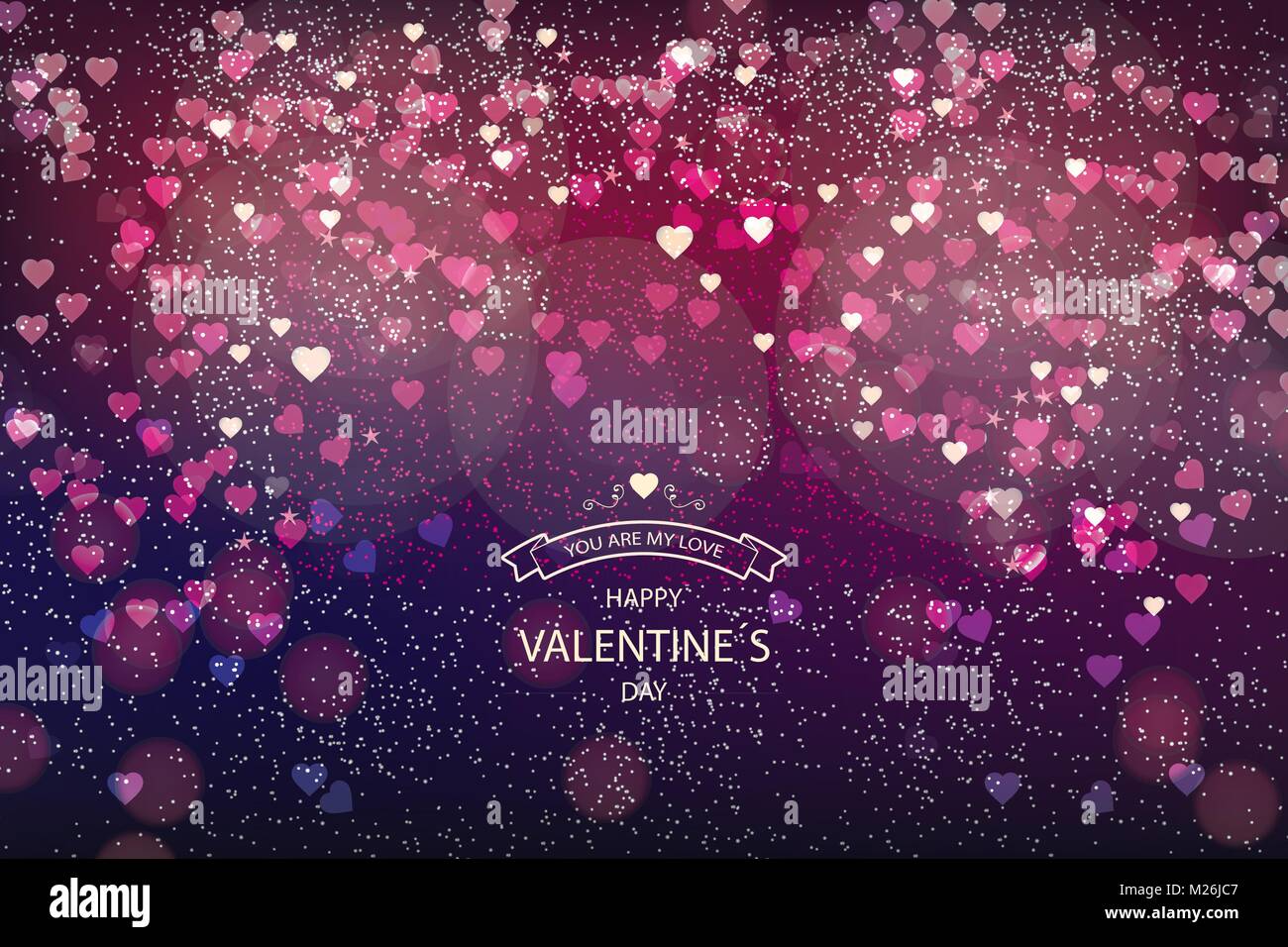 Valentines day. Red hearts Stock Vector Image & Art - Alamy