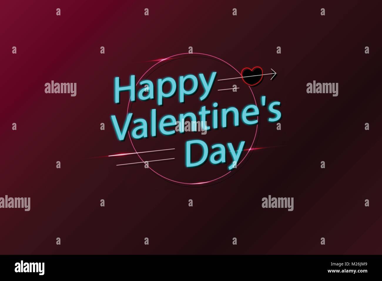 Valentines day. Red hearts Stock Vector Image & Art - Alamy