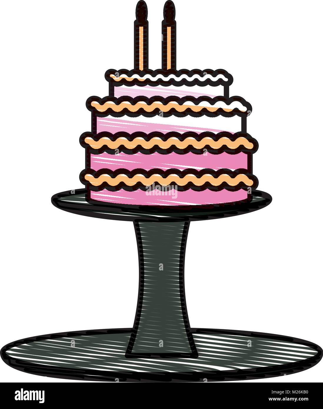 Birthday cake icon image Stock Vector Image & Art - Alamy