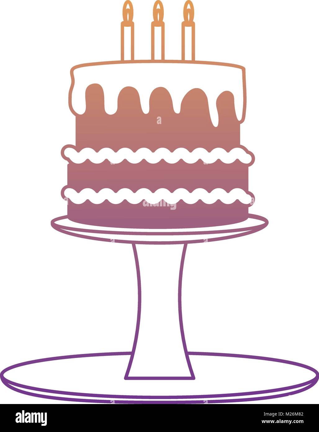 Birthday cake icon image Stock Vector Image & Art - Alamy
