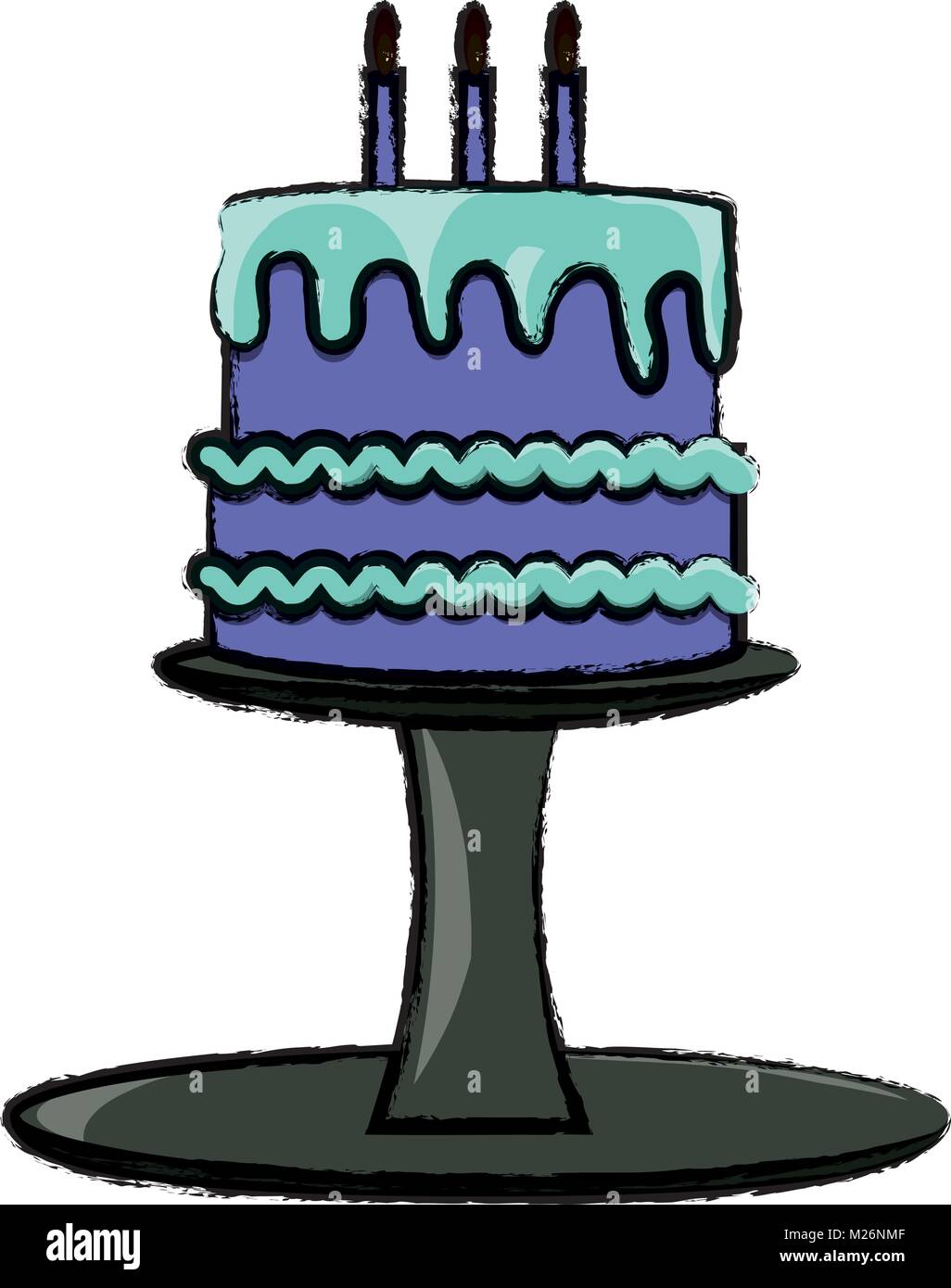 Birthday cake icon image Stock Vector Image & Art - Alamy