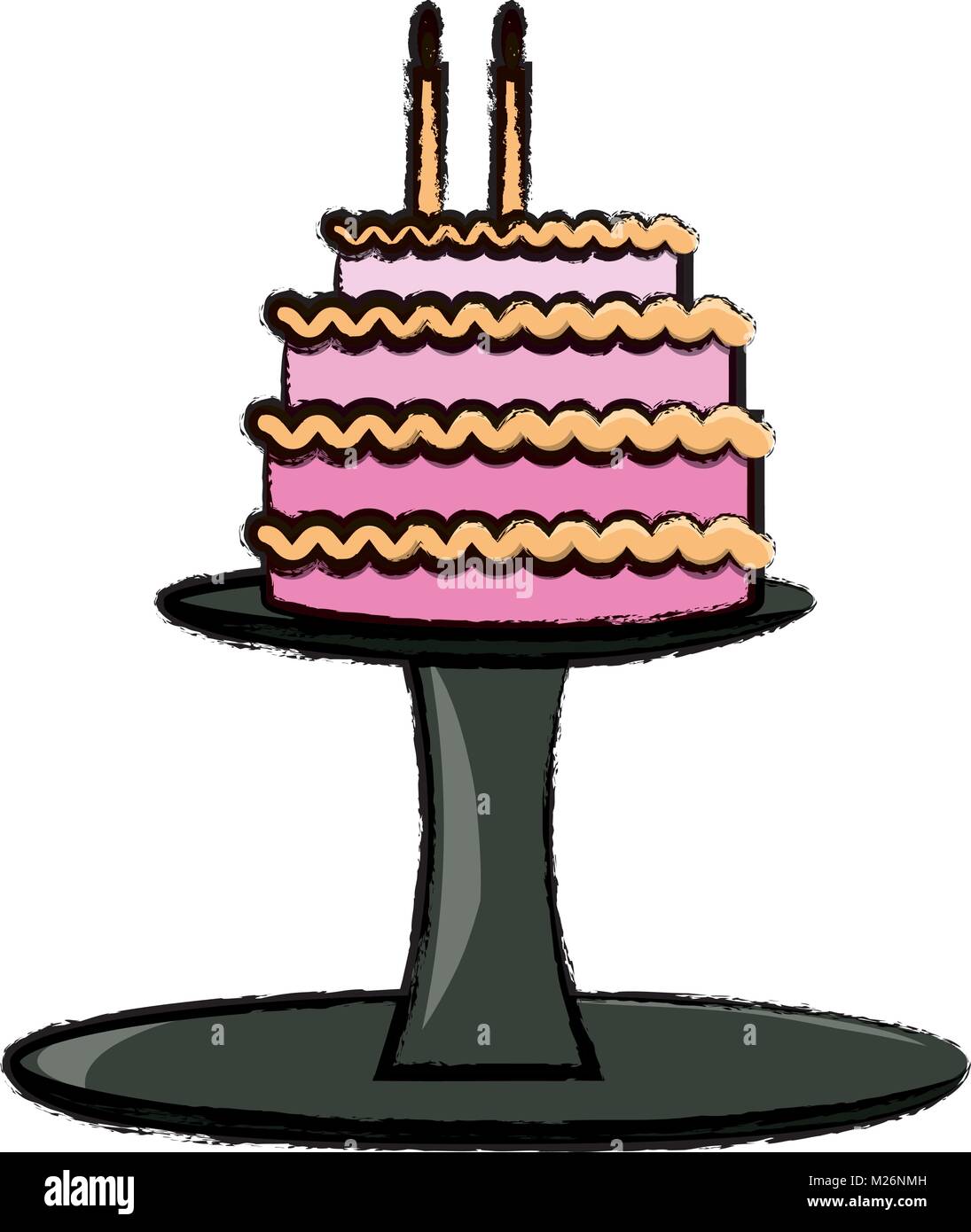 Birthday cake icon image Stock Vector Image & Art - Alamy