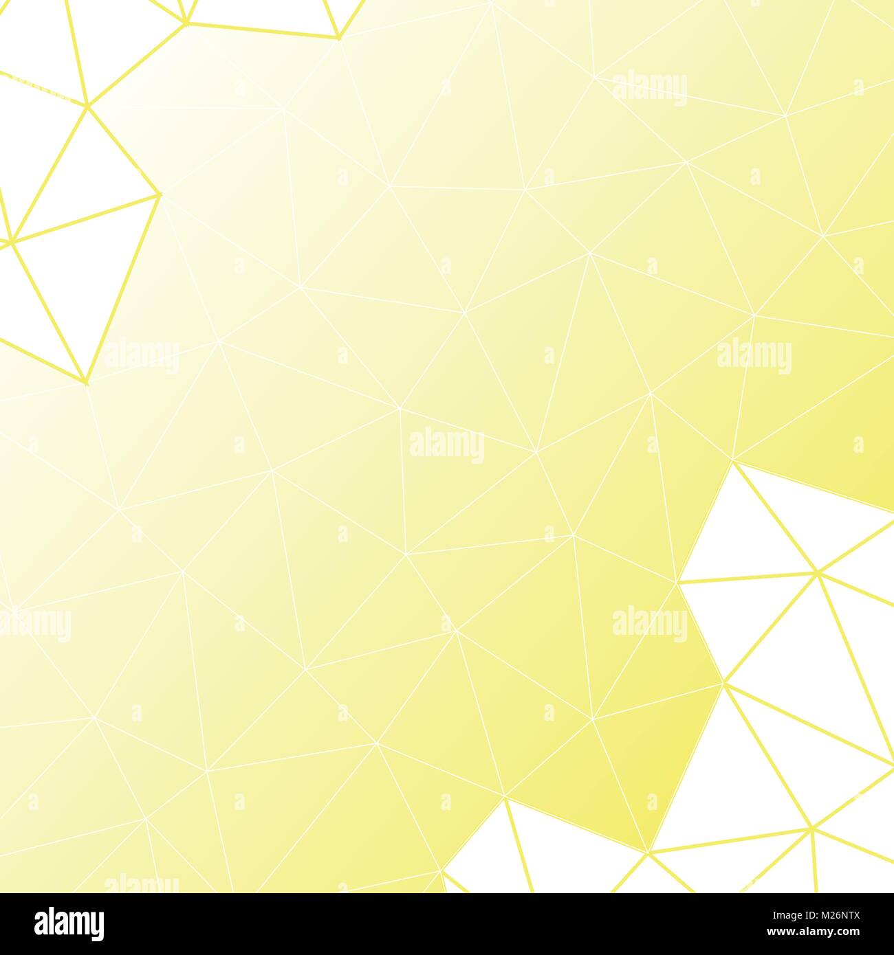 Abstract background for a modern design from triangles in yellow tones. Stock Vector