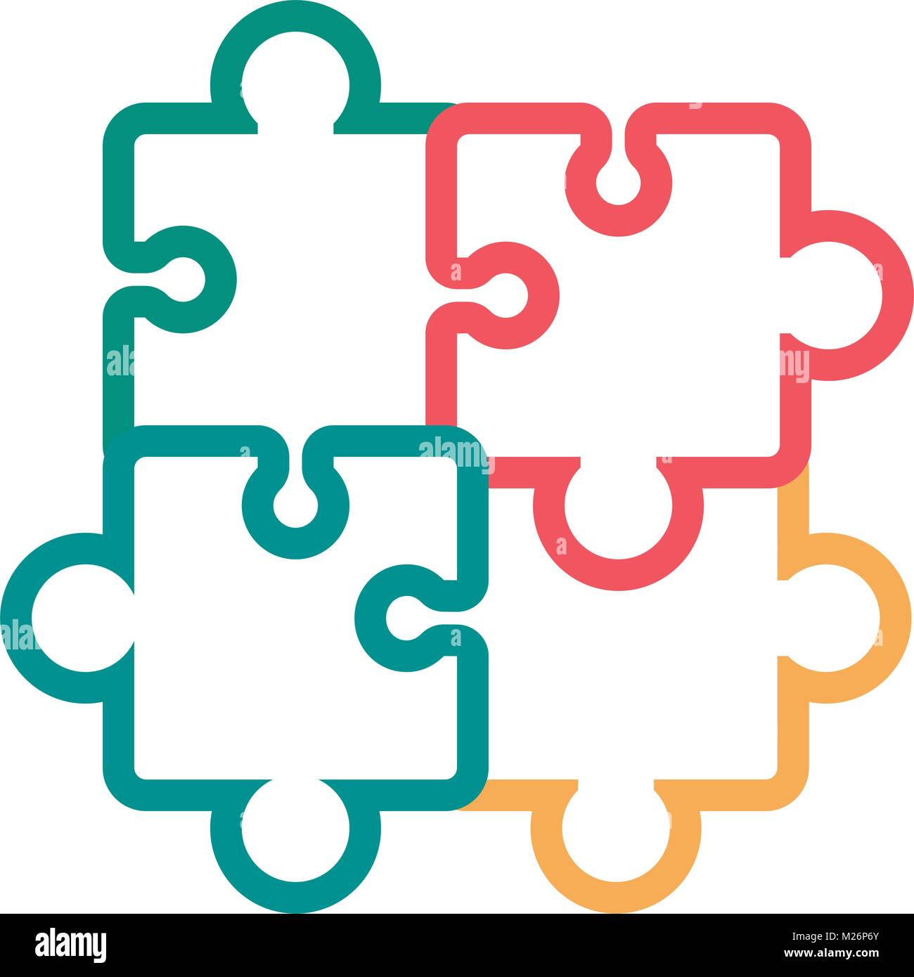 Puzzles pieces design Stock Vector Image & Art Alamy