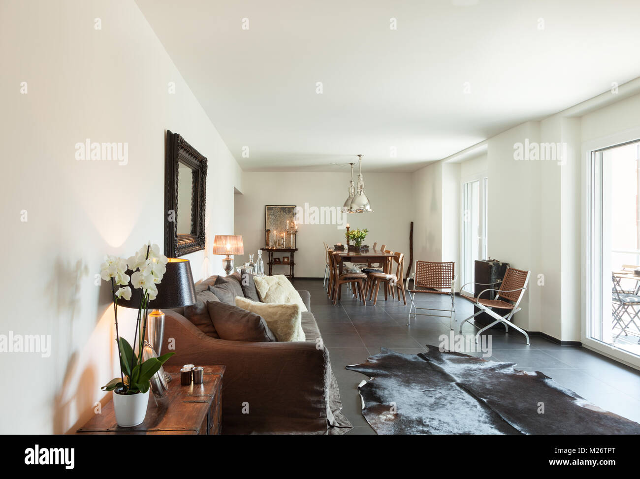 interior modern house, beautiful decor Stock Photo - Alamy