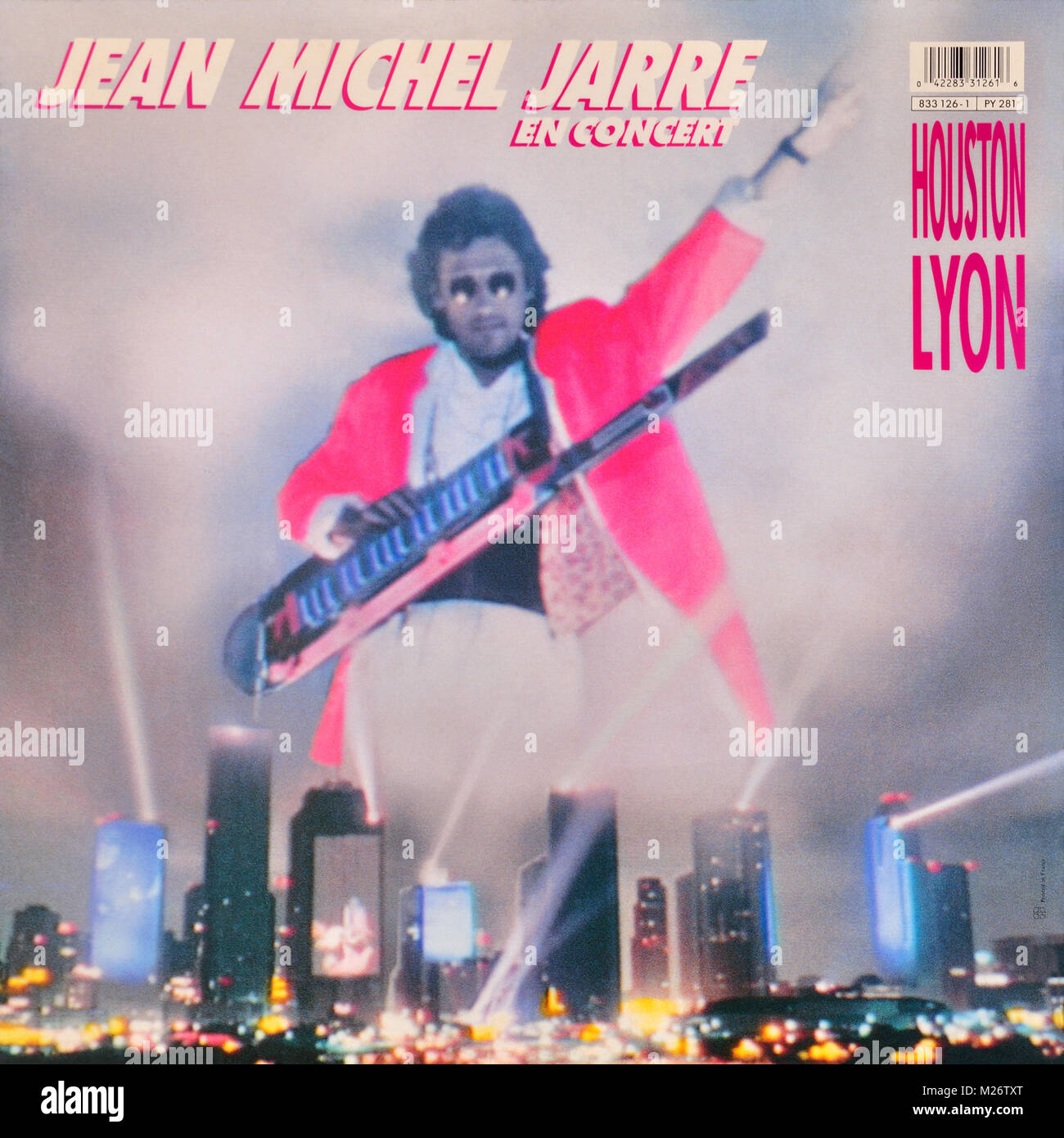 Jean Michel Jarre - original vinyl album cover - Huston Lyon - 1987 Stock Photo