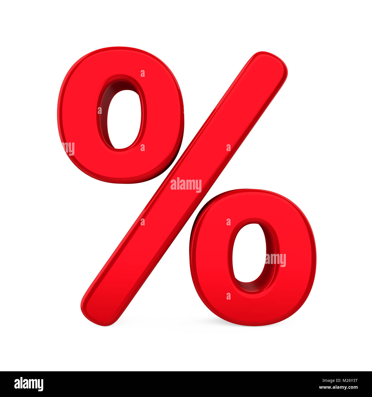 Percent Symbol Isolated Stock Photo - Alamy