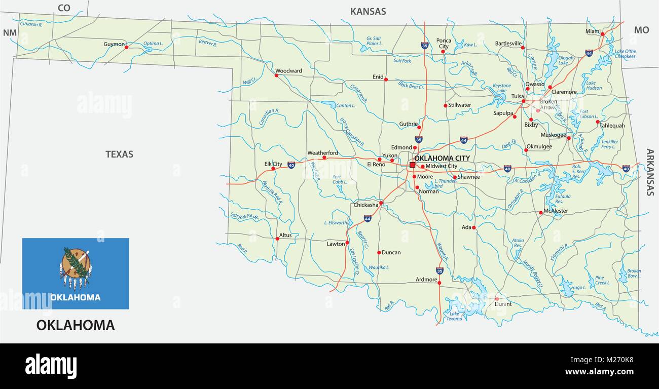 Texas oklahoma map hires stock photography and images Alamy
