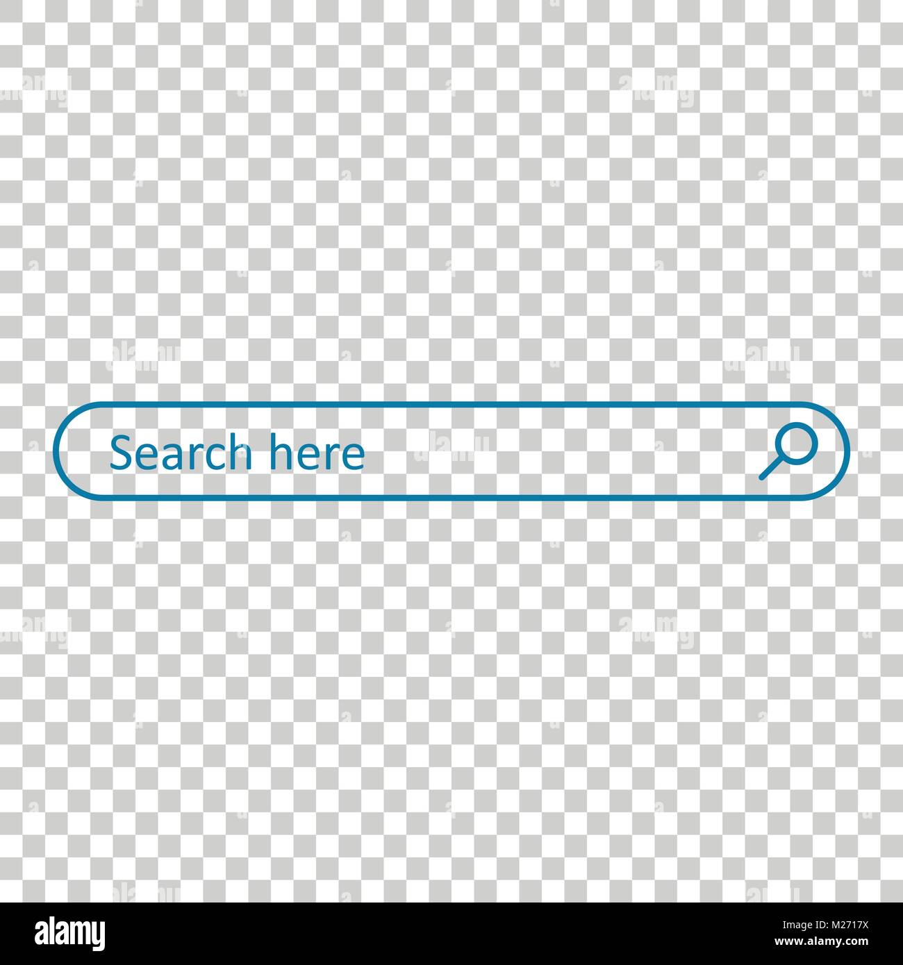 Search bar field. Vector interface element with search button. Flat ...