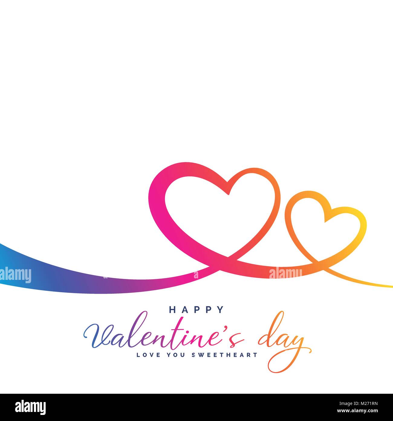 Valentines day. Red hearts Stock Vector Image & Art - Alamy