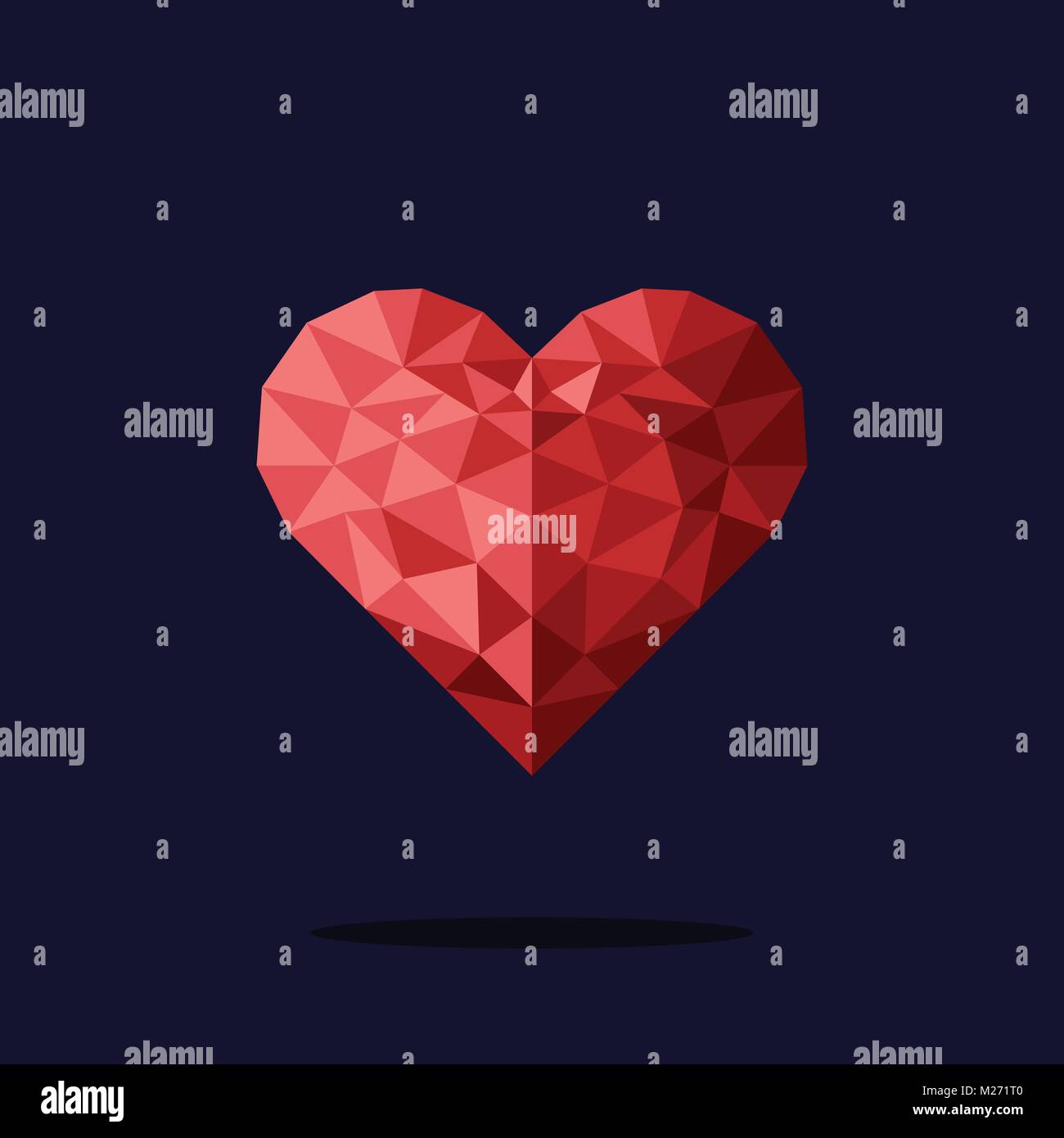 Valentines day. Red hearts Stock Vector Image & Art - Alamy