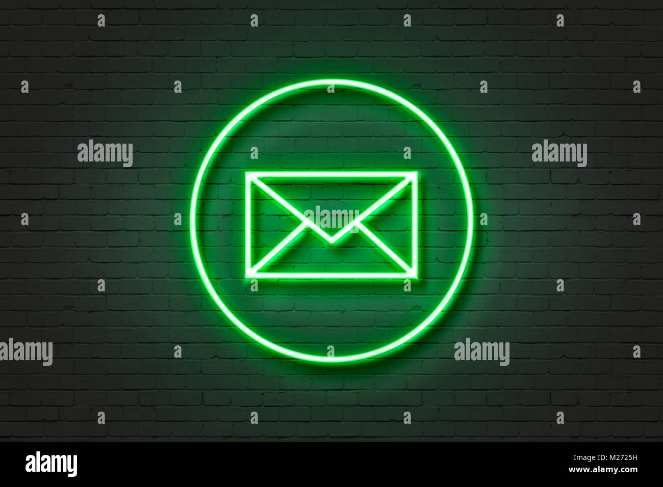 Neon sign letter envelope hires stock photography and images Alamy