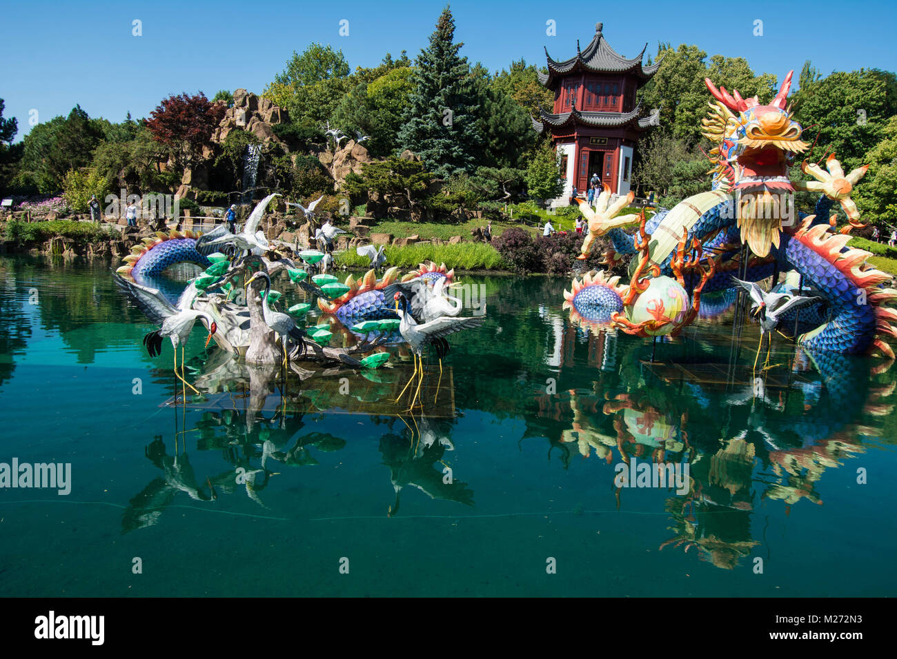 Botanical gardens Montreal Stock Photo Alamy