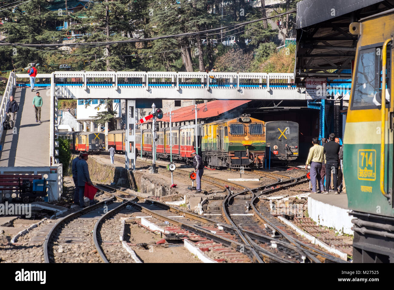 Kalka shimla toy train rail hi-res stock photography and images - Alamy