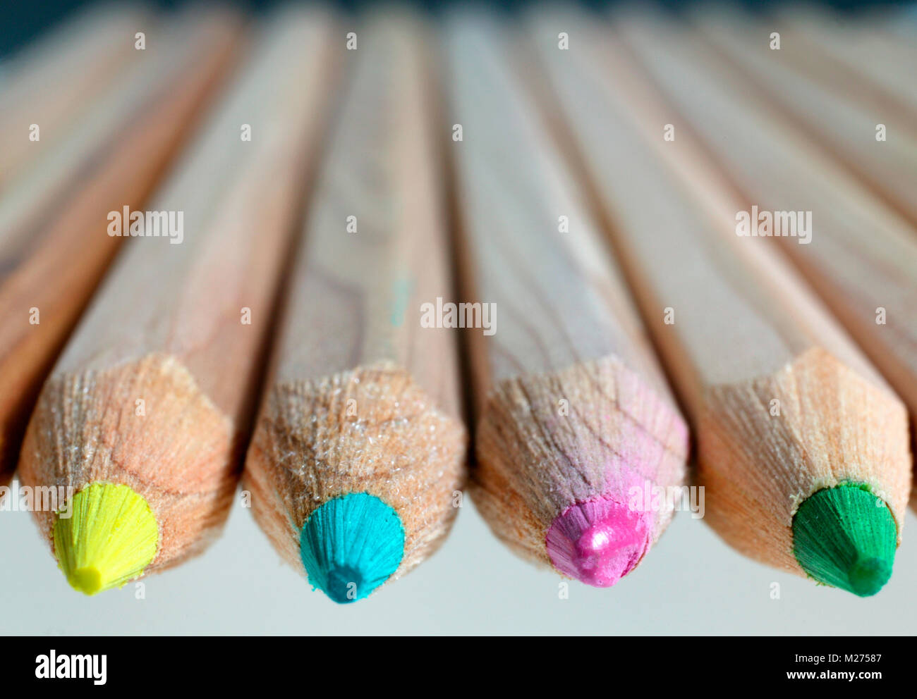 Coloured pencils Stock Photo