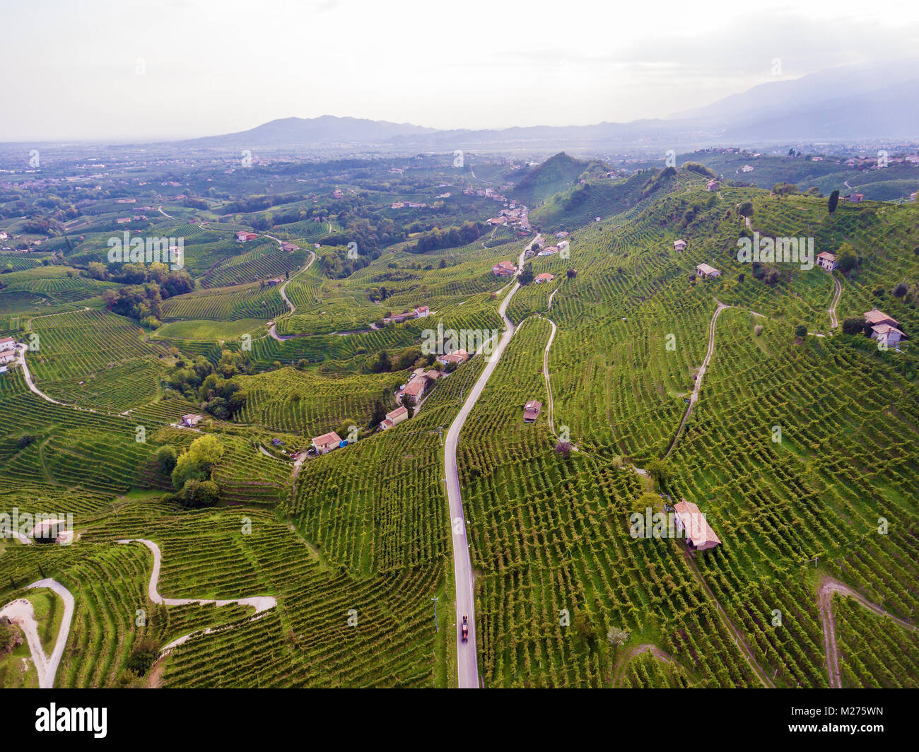 Italian village from above. Stock Photo