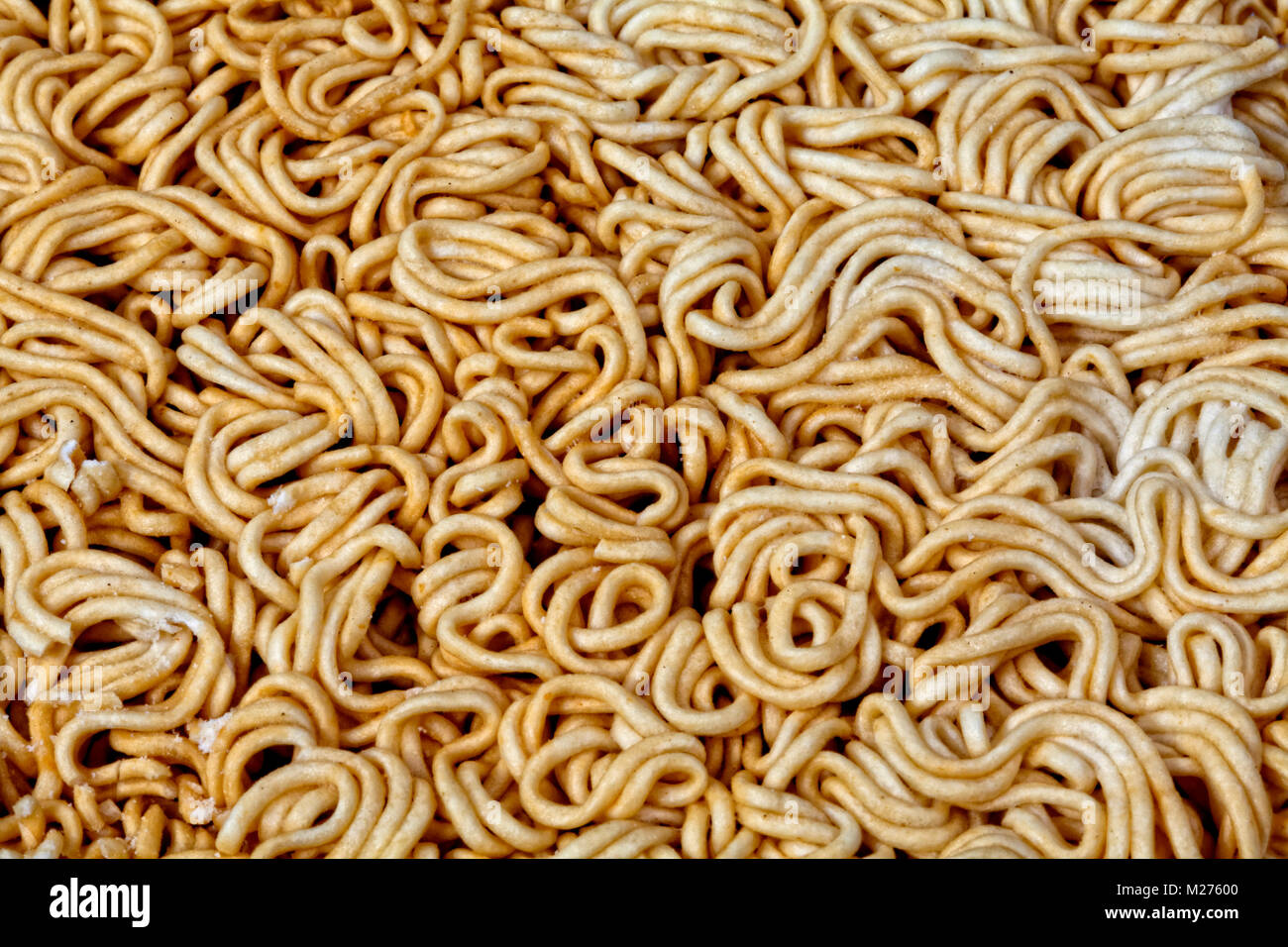 Asian instant noodles, Instant Nudeln, nicht zubereitet Stock Photo