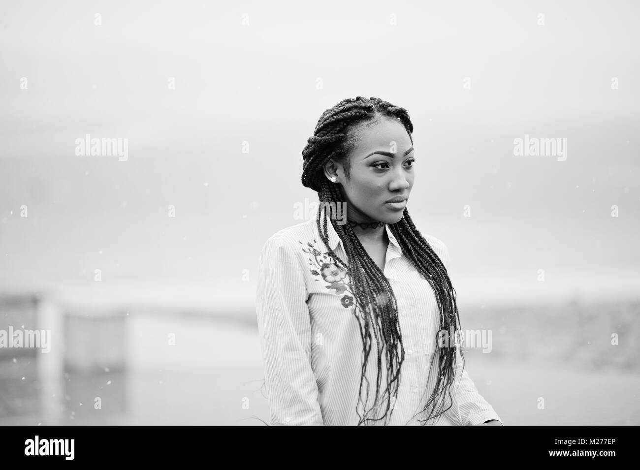 Women With Dreads Black And White Stock Photos Images Alamy