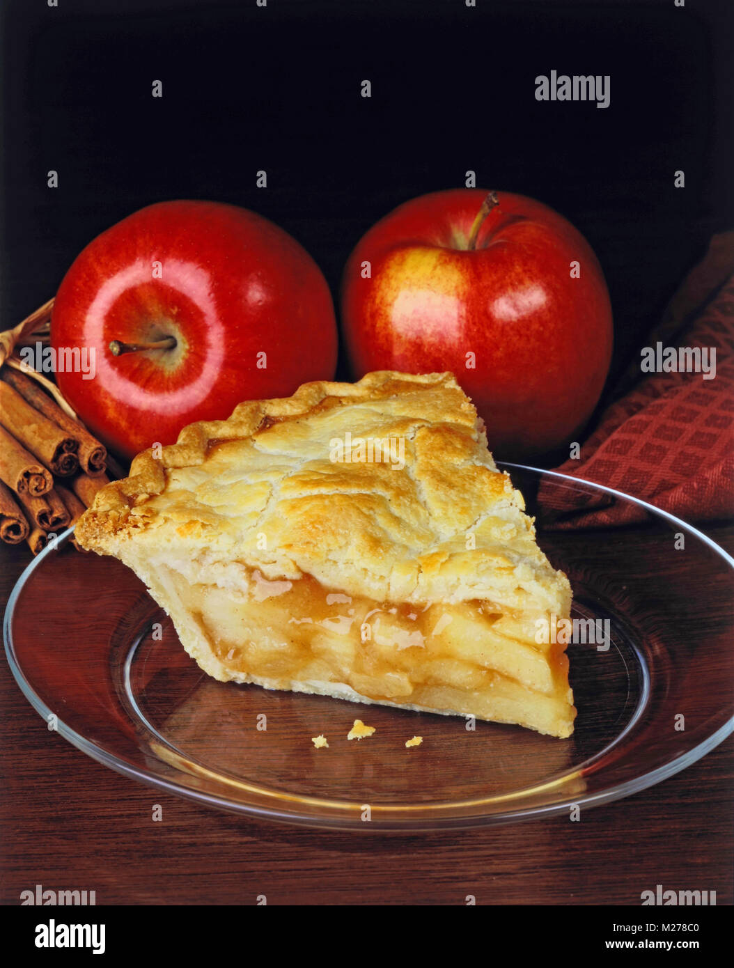Apple pie slice Stock Photo Alamy