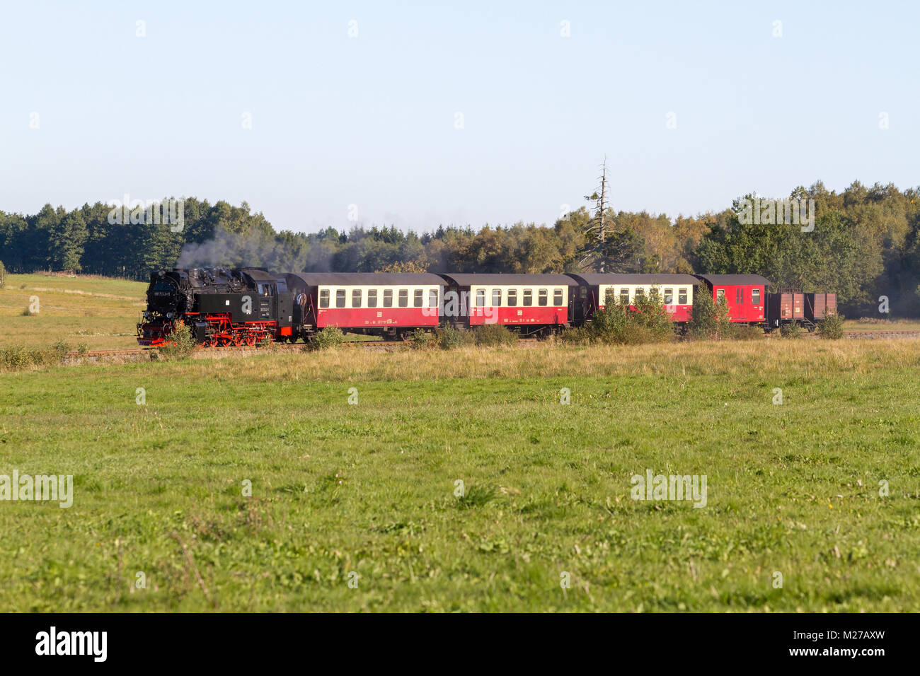 Harzer Schmalspurbahn im Selketal Stock Photo