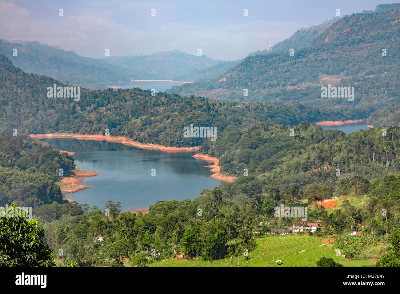 Kotmale Oya reservoir, Ramboda, Sri Lanka, Asia Stock Photo