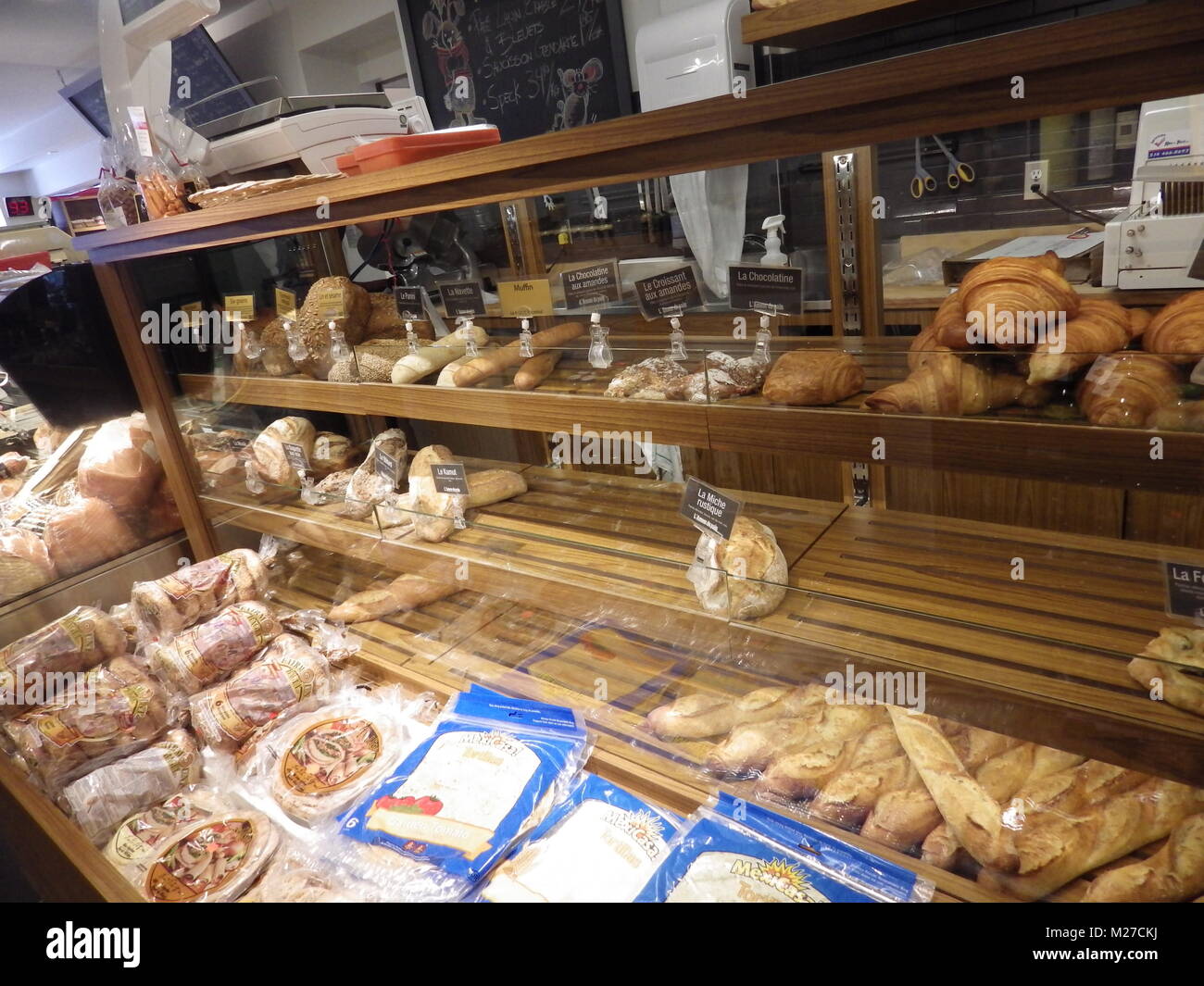 authentic montreal bakery in a not well known area of town Stock Photo