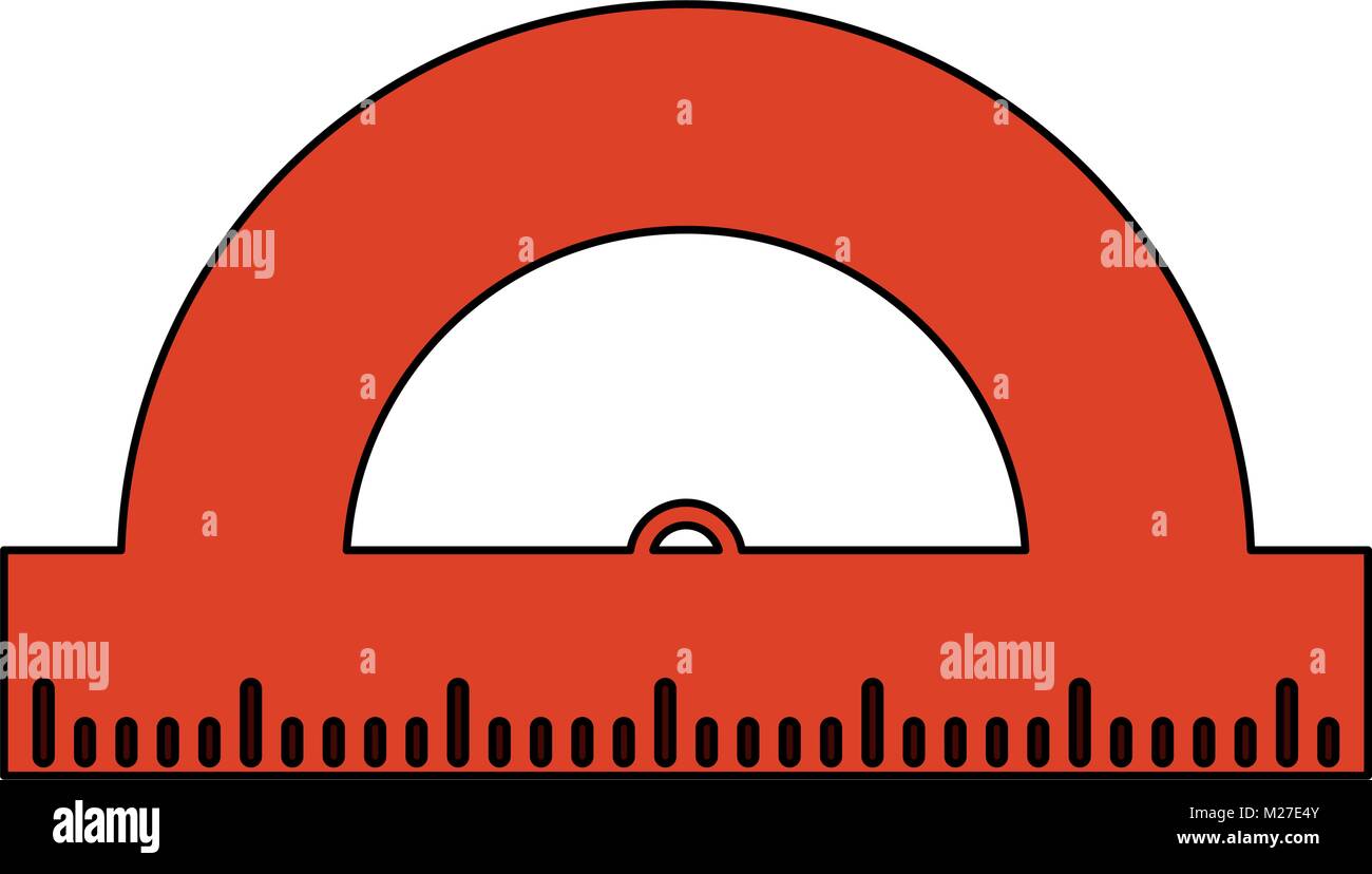School protractor tool Stock Vector Image & Art Alamy