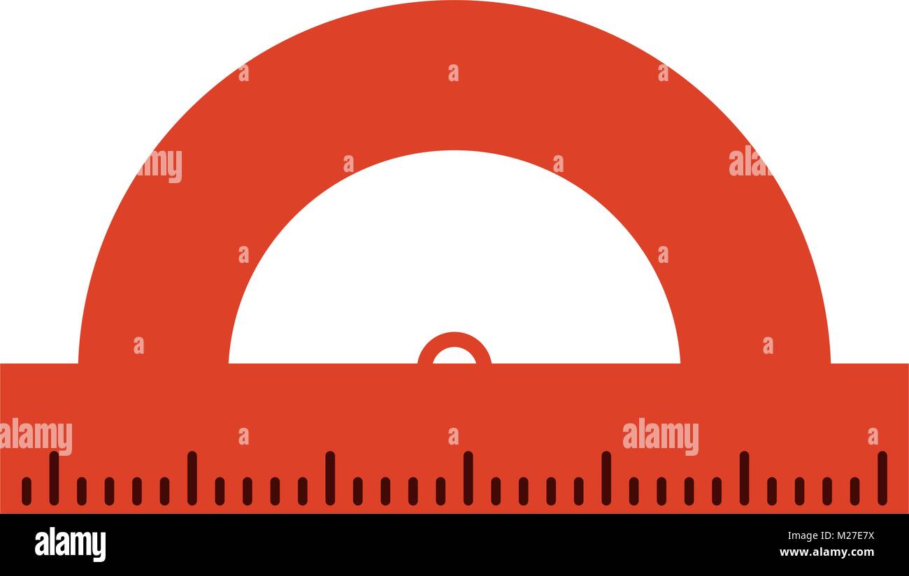 School protractor tool Stock Vector Image & Art Alamy