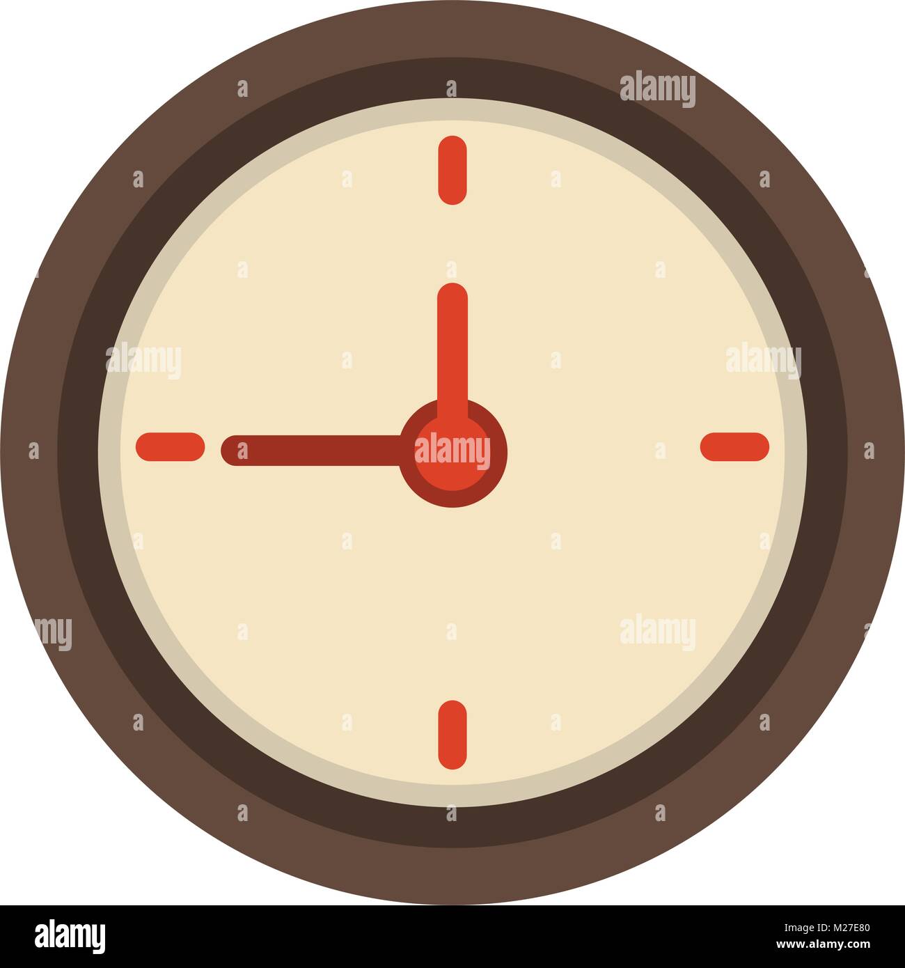 Wall clock isolated Stock Vector Image & Art - Alamy