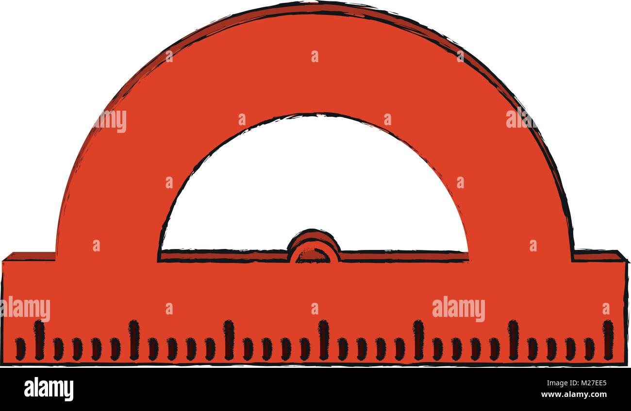 School protractor tool Stock Vector Image & Art Alamy