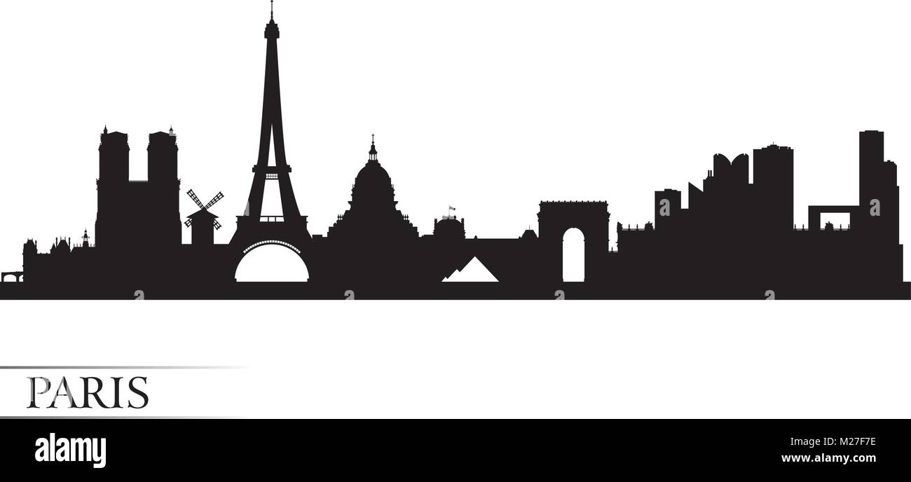 Paris city skyline silhouette background, vector illustration Stock Vector  Image & Art - Alamy