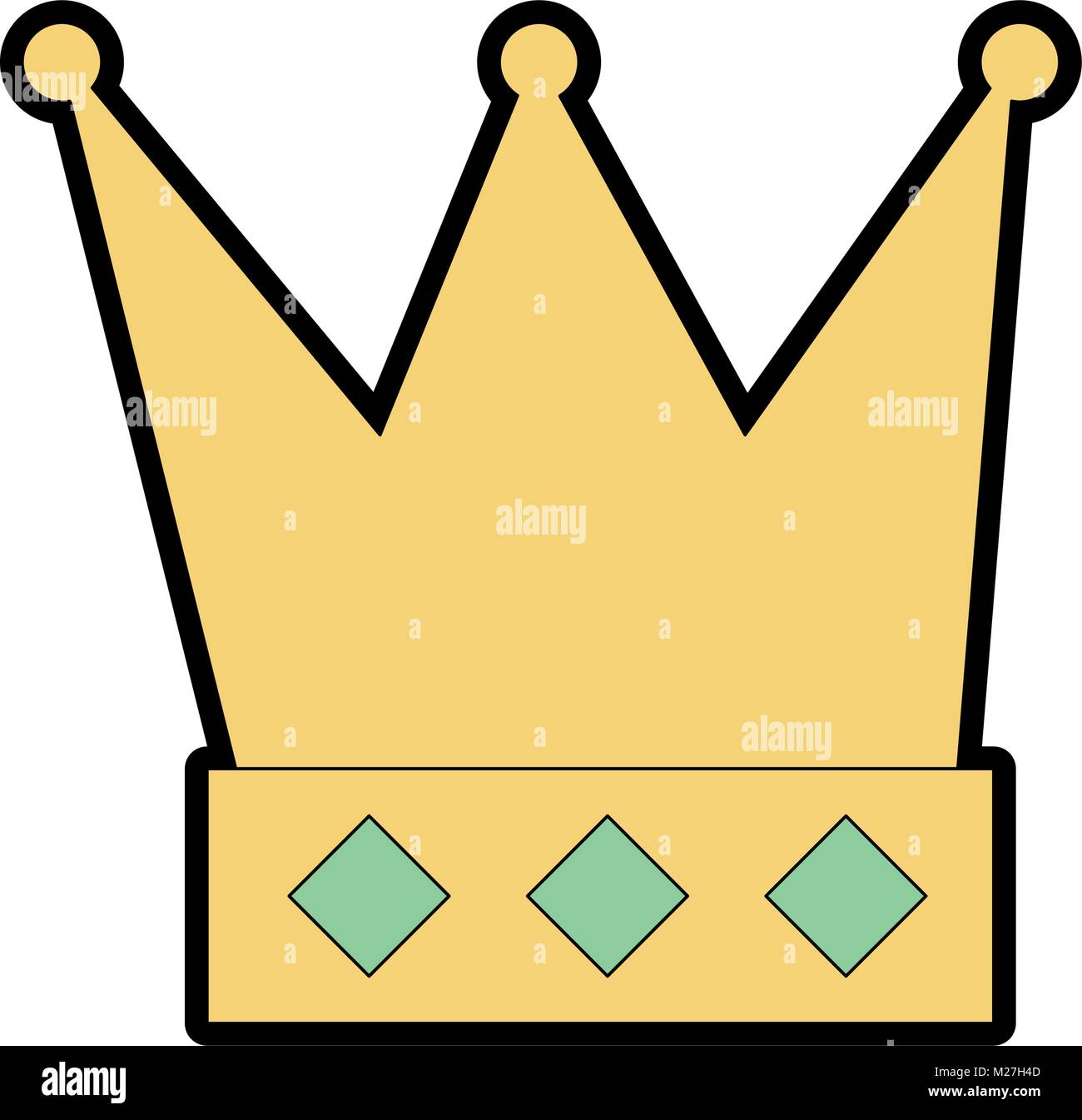 king crown isolated icon vector illustration design Stock Vector Image ...