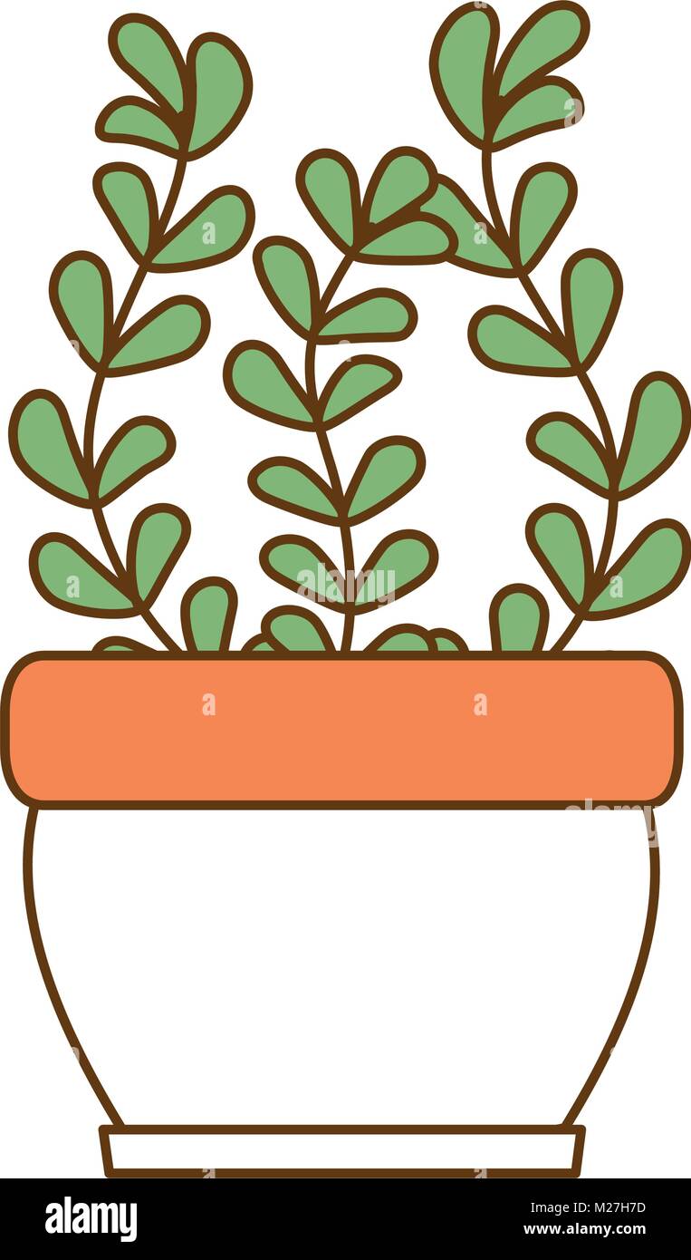 house plant in pot vector illustration design Stock Vector Image & Art ...
